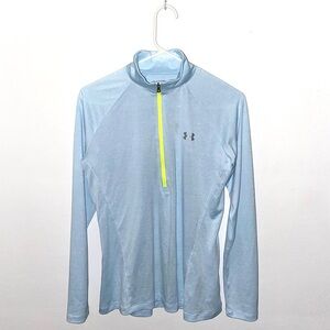 Under Armour Light Blue 1/2 Zip Pullover Size M